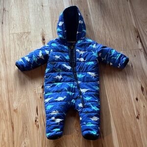 Hatley Navy Dinosaur Kids Footie